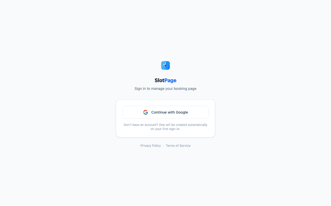 Sign up in one click