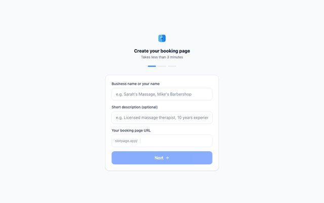 Create your booking page